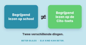 Begrijpend lezen op school is niet hetzelfde als op de Cito-toets